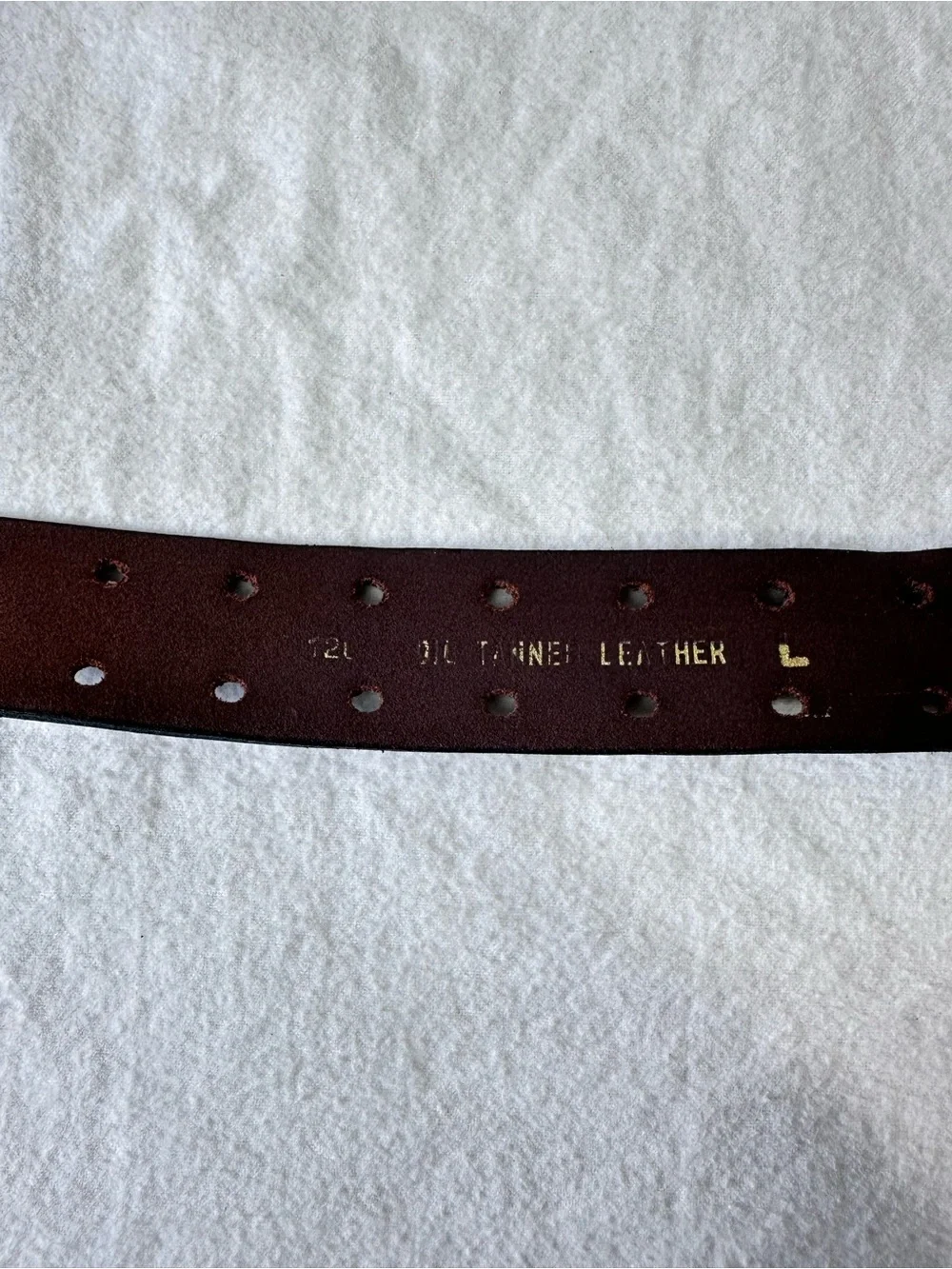Wide Double-Prong Leather Waist Belt in Dark Brown